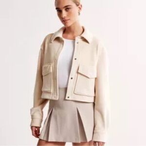 Abercrombie & Fitch Women's ivory Utility Jacket